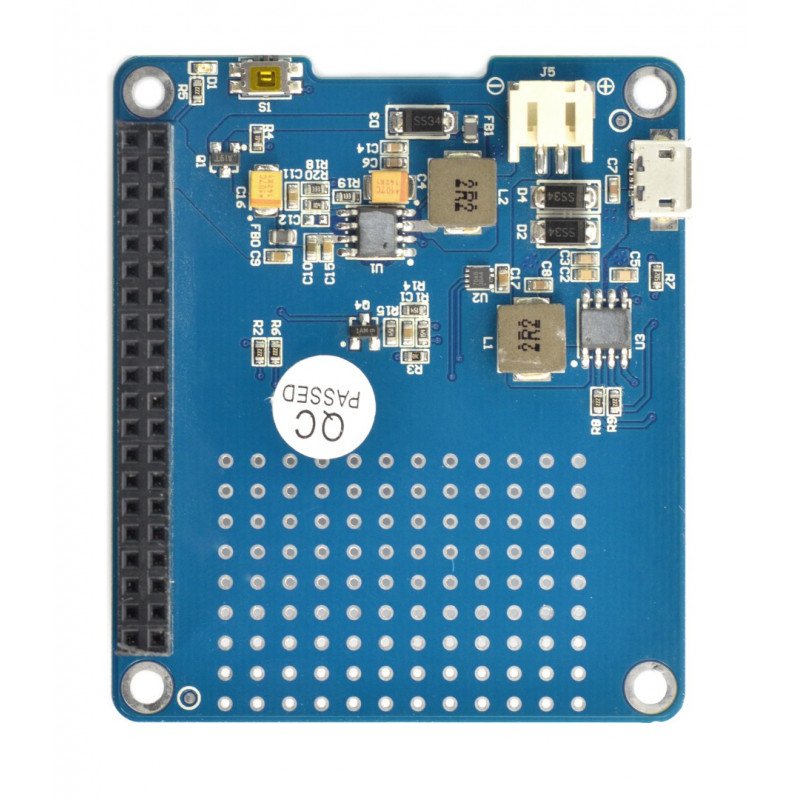 Deska UPS HAT - překrytí pro Raspberry Pi