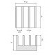 Chladič RAD16 11x11x5 mm Chladič RAD16 11x11x5 mm