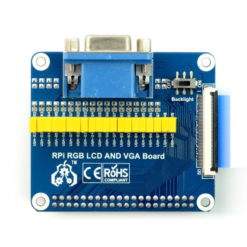 Adaptér pro LCD RGB a VGA obrazovky - Raspberry Pi
