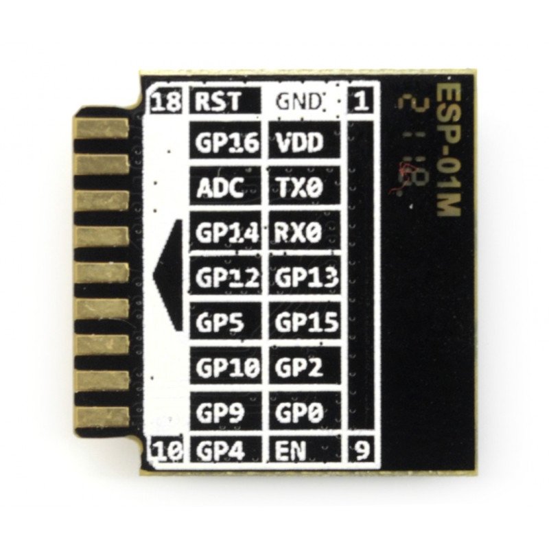 WiFi modul ESP-01M ESP8285 - 11GPIO, ADC, anténa PCB