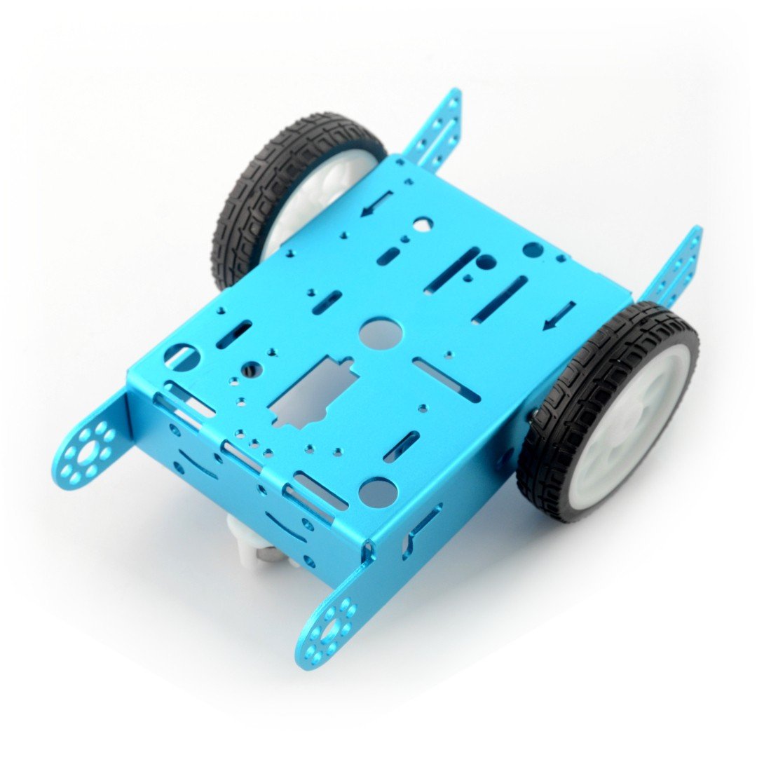 Modrý podvozek 2WD 2kolový kovový robotický podvozek s motorovým pohonem
