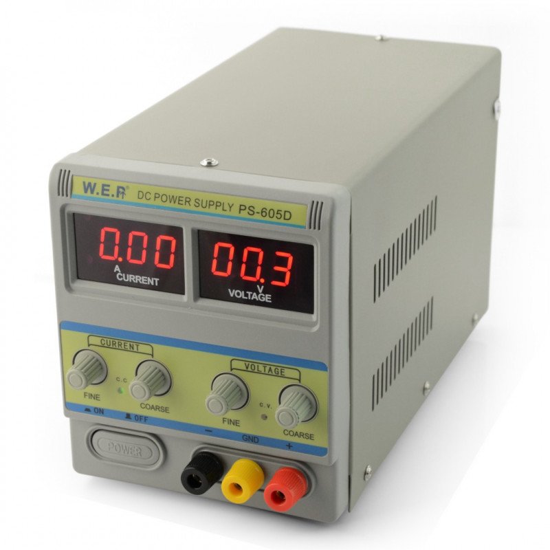 Laboratorní zdroj WEP PS-605D 60V 5A