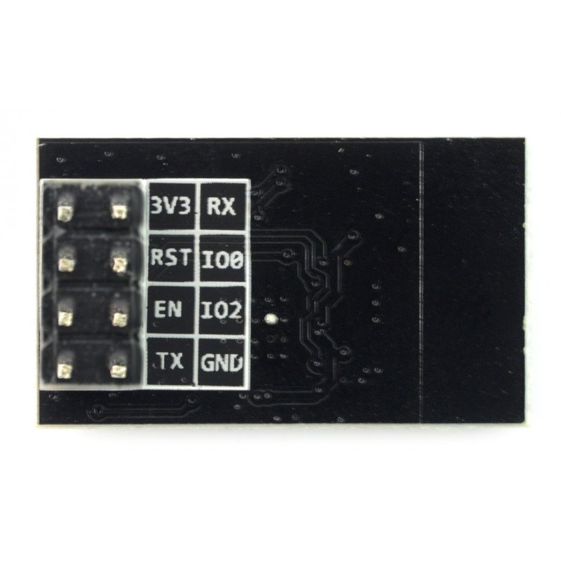 WiFi modul ESP-01 ESP8266 - 3 GPIO, PCB anténa - BLAC