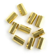 Mosazný distanční sloupek - 10mm - 10ks.