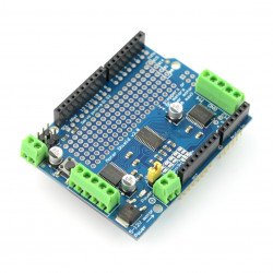 L293D - ovladač stejnosměrného, krokového a servomotoru - 12V / 1,2A - štít pro Arduino