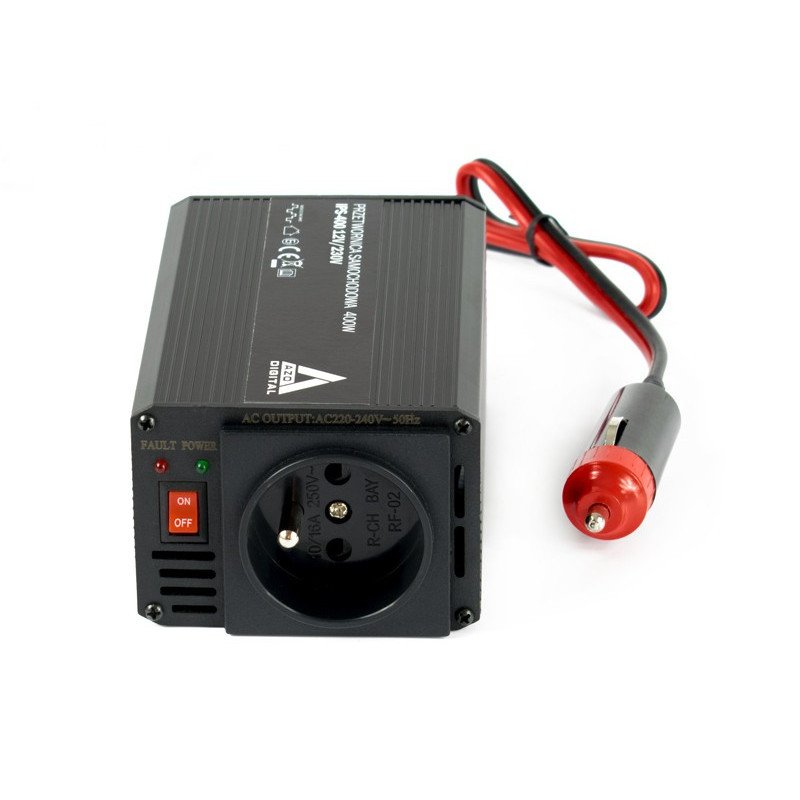 AZO Digital 12 VDC / 230 VAC IPS-400 400W měnič napětí