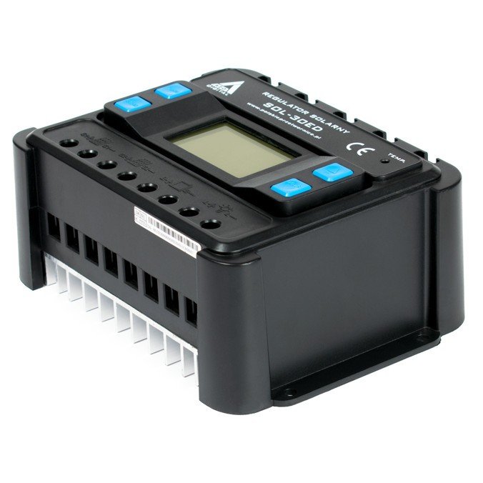 AZO Digital PWM SOL-30ED 12/24 - 30A solární regulátor nabíjení s LCD displejem