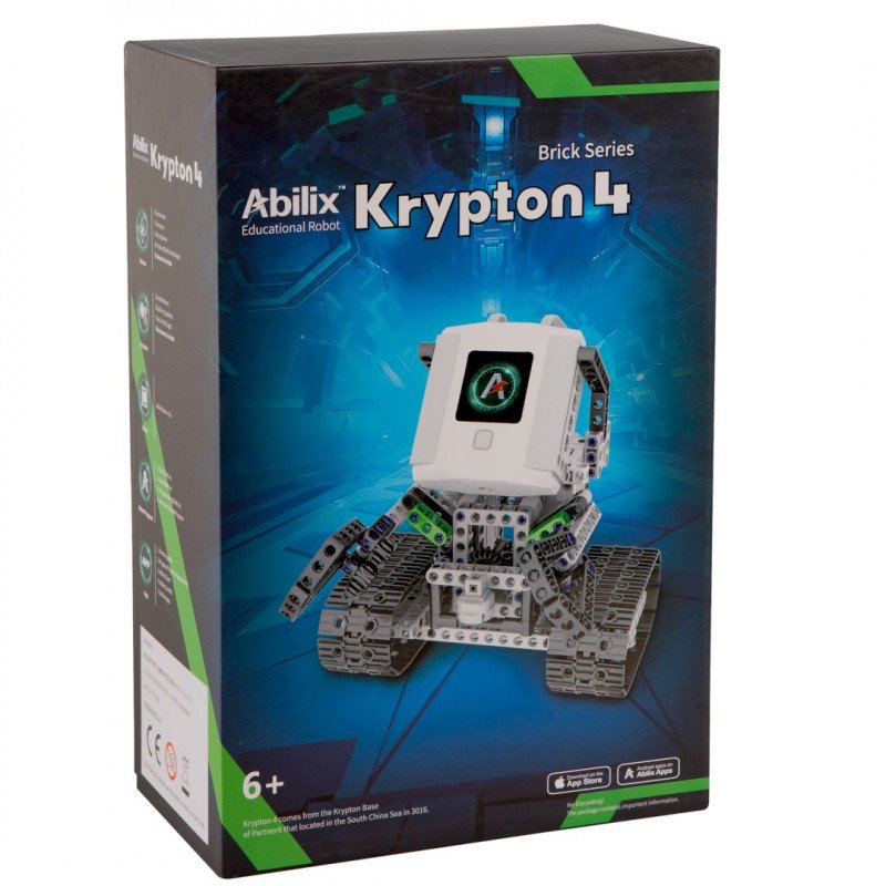 Abilix Krypton 4 - vzdělávací robot 1,3 GHz / 426 bloků pro sestavení 22 projektů s instrukcemi PL