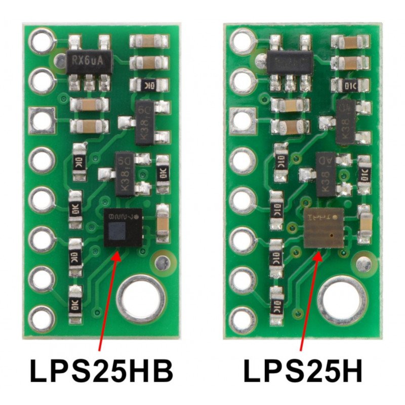 Pololu LPS25HB - snímač tlaku a výšky 126kPa I2C / SPI 2,5-5,5V