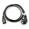 Napájecí kabel CEE 7/7 - IEC 320 C13 1,8 m VDE přímý - černý - zdjęcie 2
