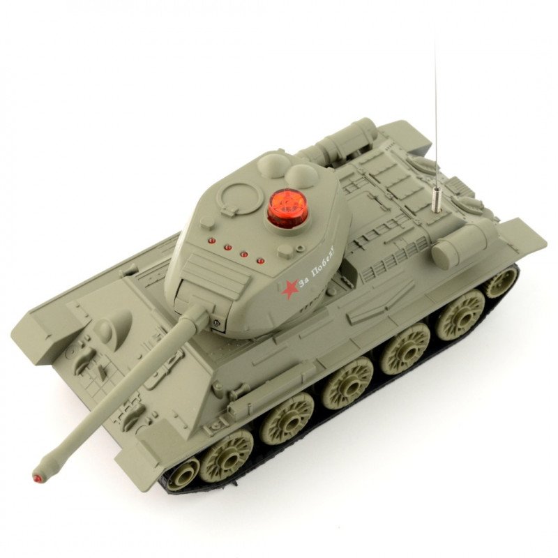 RC tank na dálkové ovládání - sovětský T34 "Rudy" - 1:24