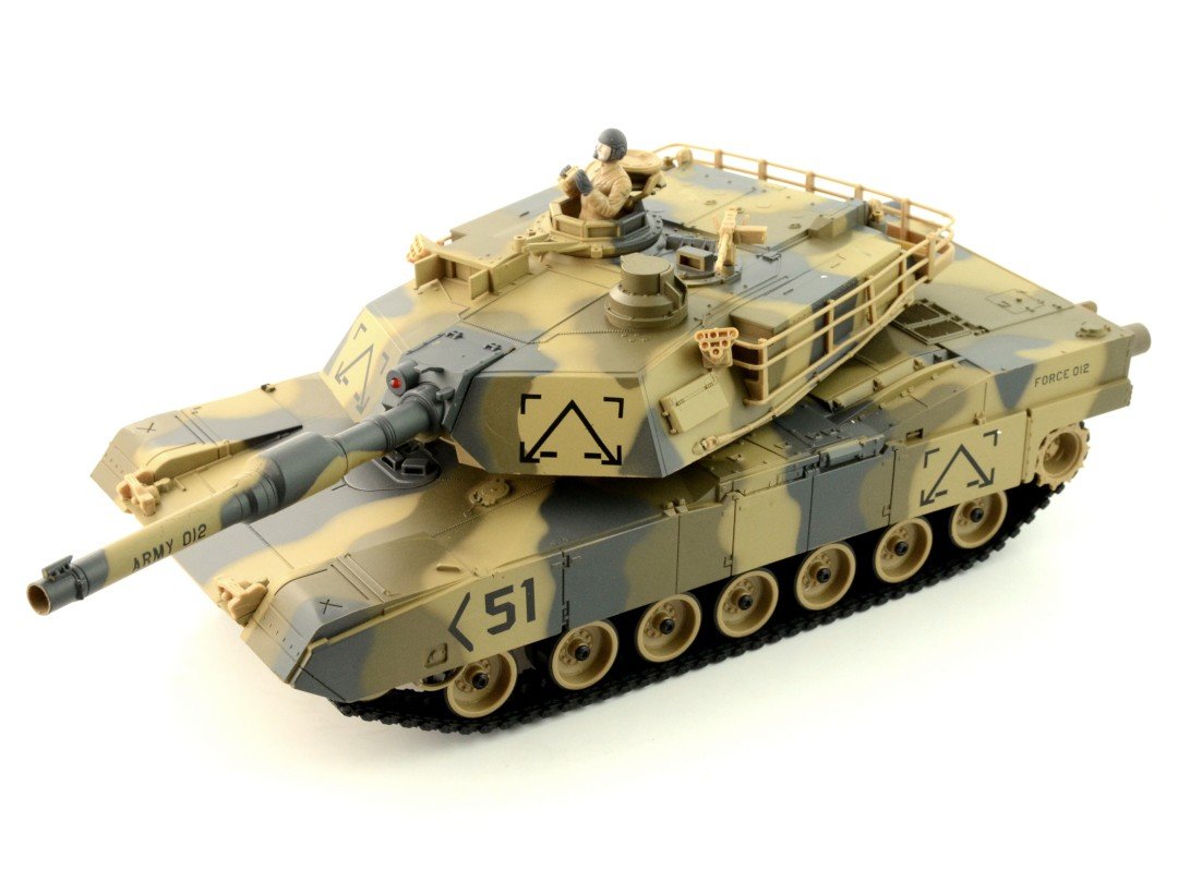 Dálkově ovládaný RC tank - Abrams M1A2 - 1:24