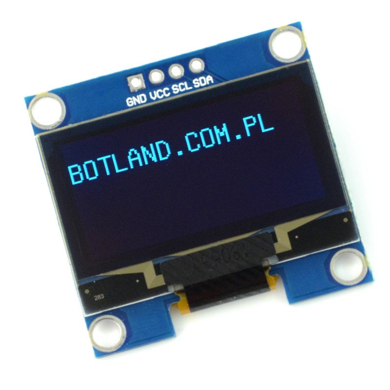 OLED displej, modrá grafika, 1,3 '' 128x64px I2C - kompatibilní s Arduino