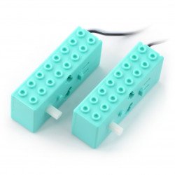 Stejnosměrný motor s převodem 1:48 6V s jednoduchou hřídelí - blok - 2 ks.