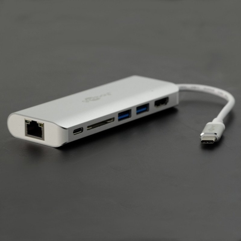 Víceportový adaptér Goobay 76788 - 2 x USB 3.0, SD, HDMI