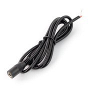DC 5,5 x 2,1 mm jack s kabelem 1m - 20AWG