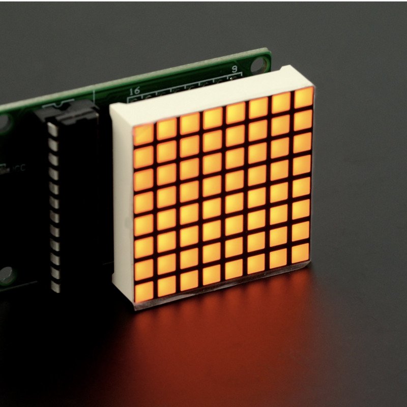 Matrix LED 8x8 1,2 '' - malý 32x32mm - žlutý