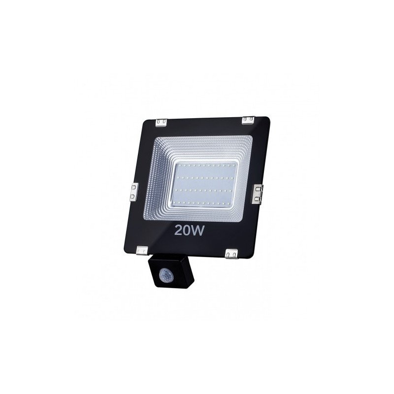 Venkovní lampa LED ART, 20 W, 1400 lm, IP65, AC230V, 4000 K, senzor - přírodní bílá