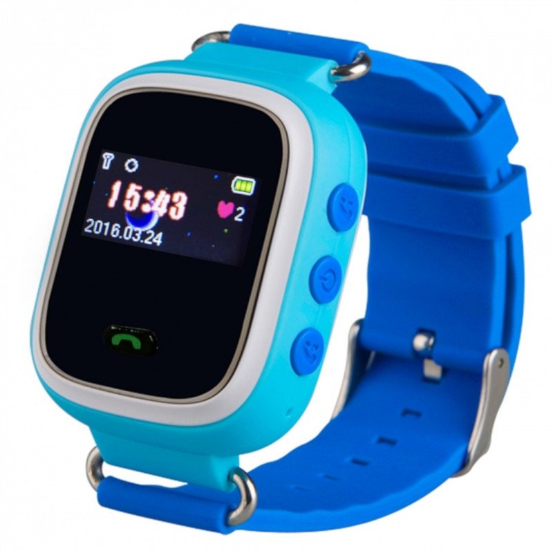 Dětské hodinky s GPS lokátorem - modré