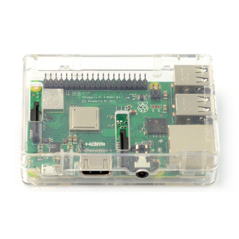 Pouzdro Raspberry Pi Model 2 / B + - průhledné