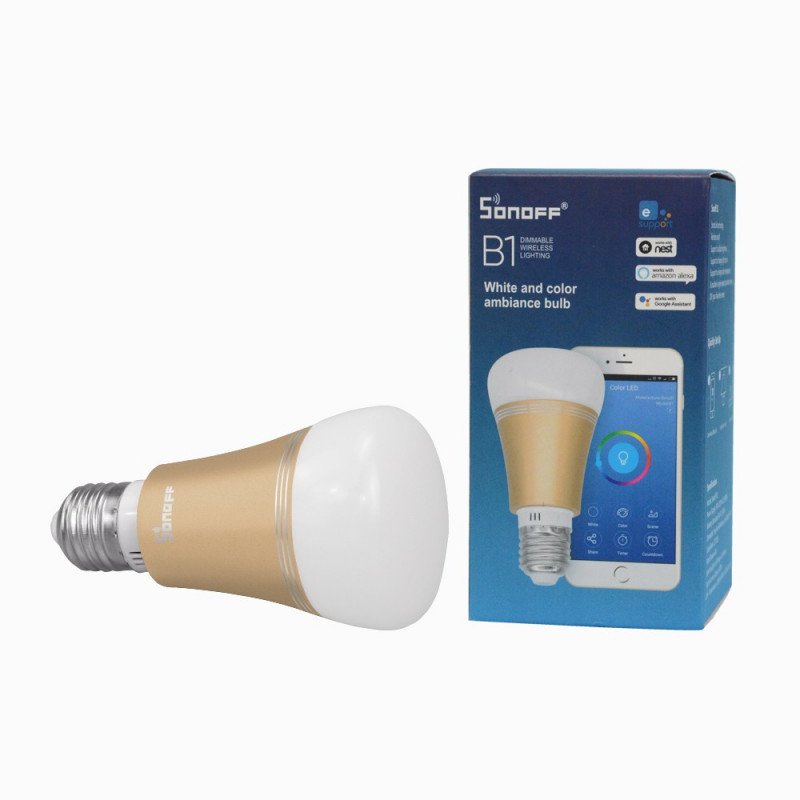 Sonoff B1 - inteligentní žárovka WiFi E27, 6 W, 600 lm