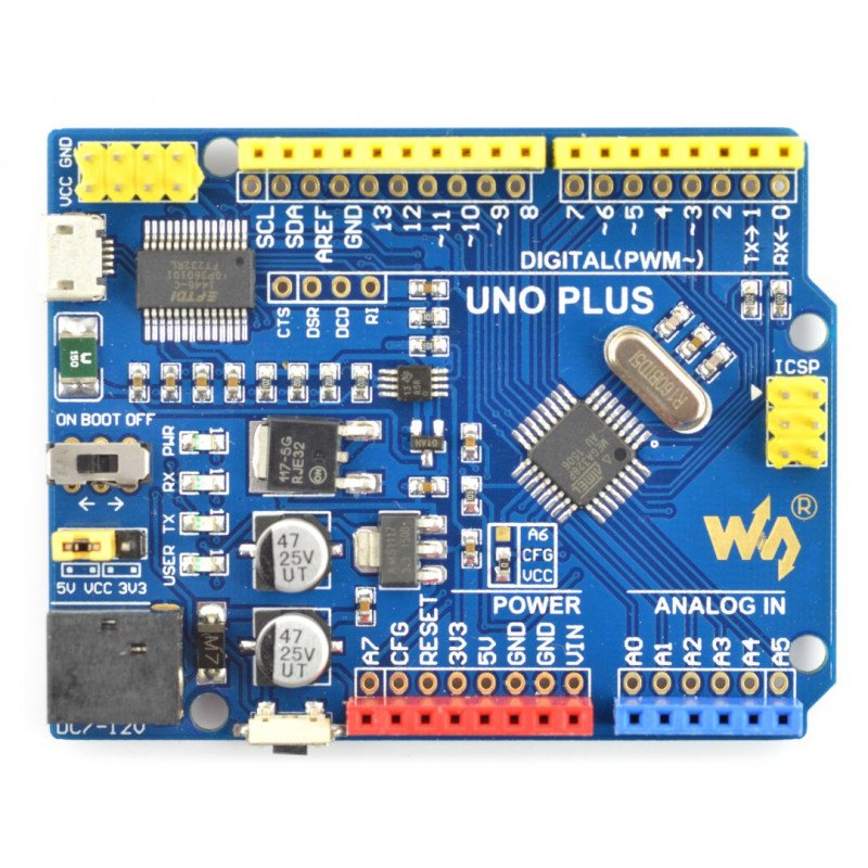 WaveShare Uno Plus - kompatibilní s Arduino