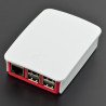 Startovací sada Raspberry Pi 3 B + WiFi + červené a bílé pouzdro + originální napájecí zdroj + karta microSD - zdjęcie 6