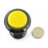 Arkádové tlačítko 3,3 cm - černé se žlutým podsvícením - zdjęcie 2