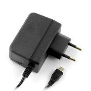 MicroUSB napájecí zdroj 5,1 V / 2,5 A pro Raspberry Pi 3B + / 3B / 2B / Zero originál T6716DV - černý