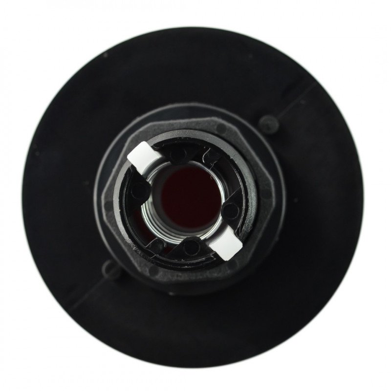 Tlačítko Arkády 60 mm černé pouzdro - červené s podsvícením