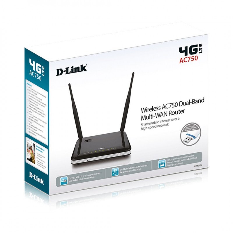 Směrovač D-Link DWR-118 4G LTE / 3G