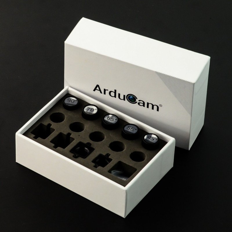 Sada objektivů s nízkým zkreslením pro fotoaparáty Arducam - M12