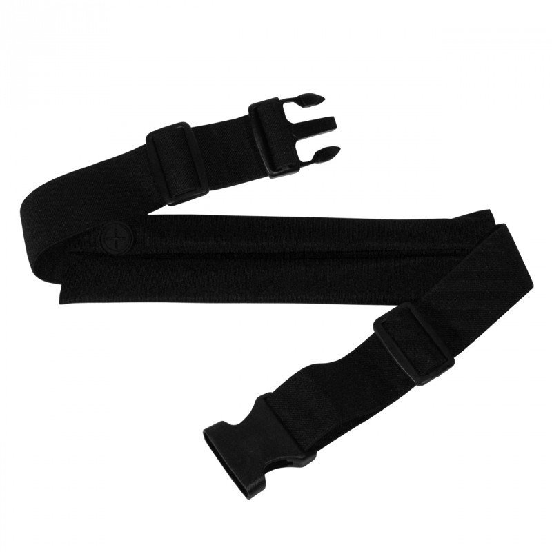 Osvětlený sportovní pás s kapsou - černý