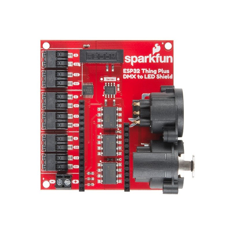 SparkFun ESP32 Thing Plus DMX na LED štít
