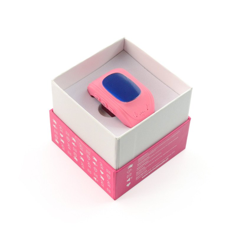 Dětské hodinky s GPS lokátorem - růžové