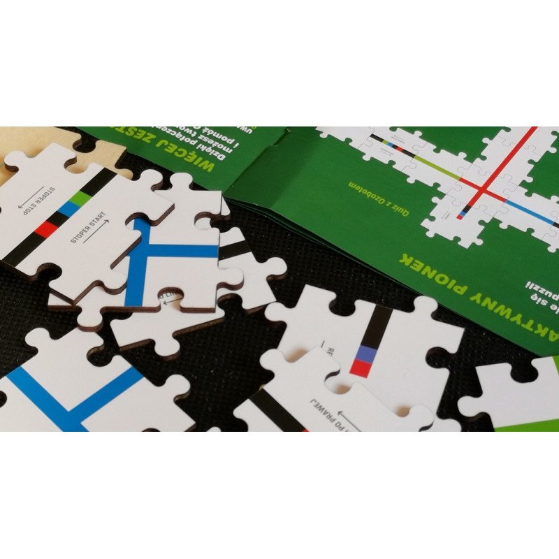 Ozobot - dřevěné puzzle pro učení programování - doplňková sada