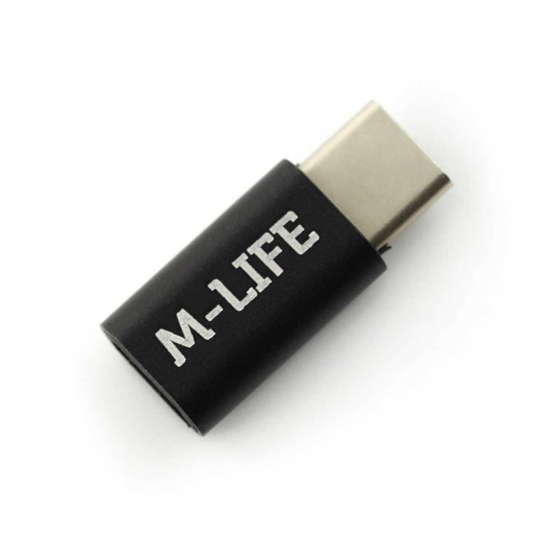 Adaptér Micro USB - USB typu C M-Life - černý