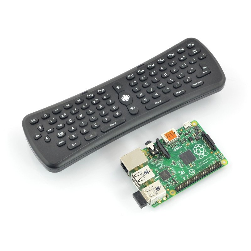 Bezdrátová klávesnice s klávesnicí + Air Mouse - bezdrátová 2,4 GHz