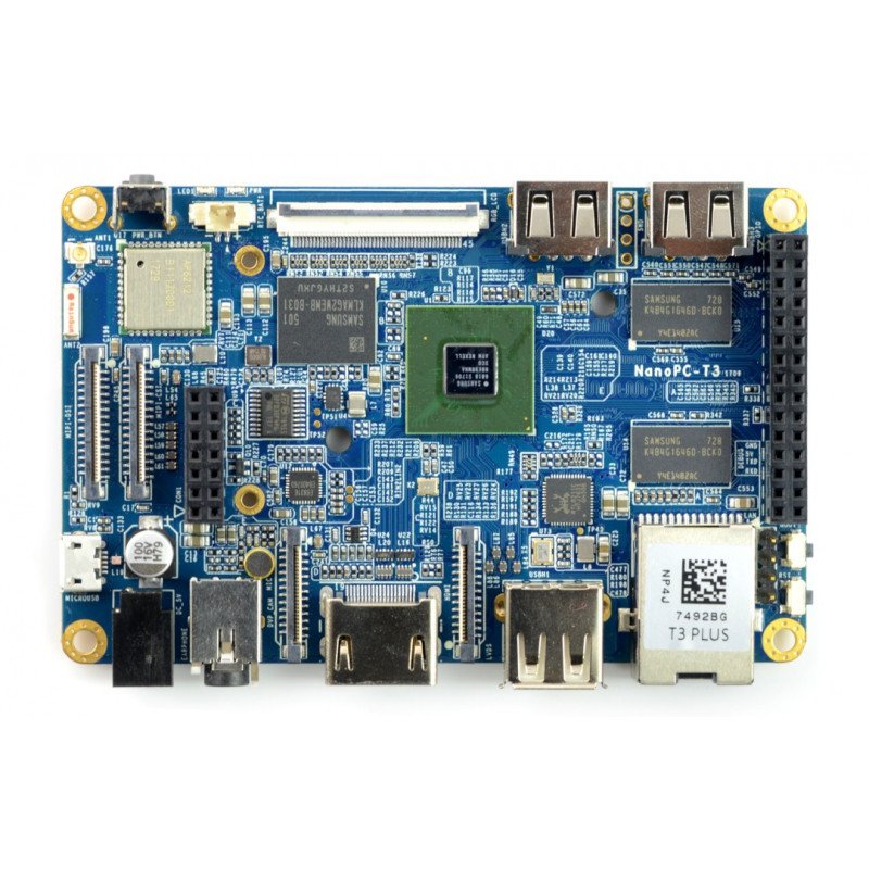 NanoPC T3 Plus - Samsung S5P6818 Octa-Core 1,4 GHz + 2 GB RAM + 16 GB EMMC - WiFi + Bluetooth 4.0