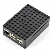 Pi-Blox - pouzdro Raspberry Pi Model 2 / B + - černé