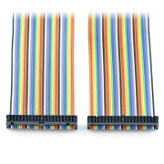 Kabel IDC 40kolíková zásuvka-zásuvka 20 cm Raspberry Pi B +