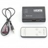 Přepínač HDMI 1.4b 1080p s dálkovým ovládáním - 3 vstupy - zdjęcie 1