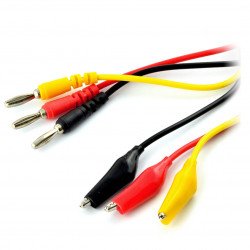 Kabely, zkušební sondy pro měřiče - 3 krokosvorky