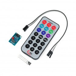 IR dálkový NEC 38kHz + IR přijímač 1838T + modul a kabely