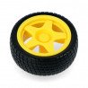 Kolo s pneumatikou 65x26mm - žluté - zdjęcie 1