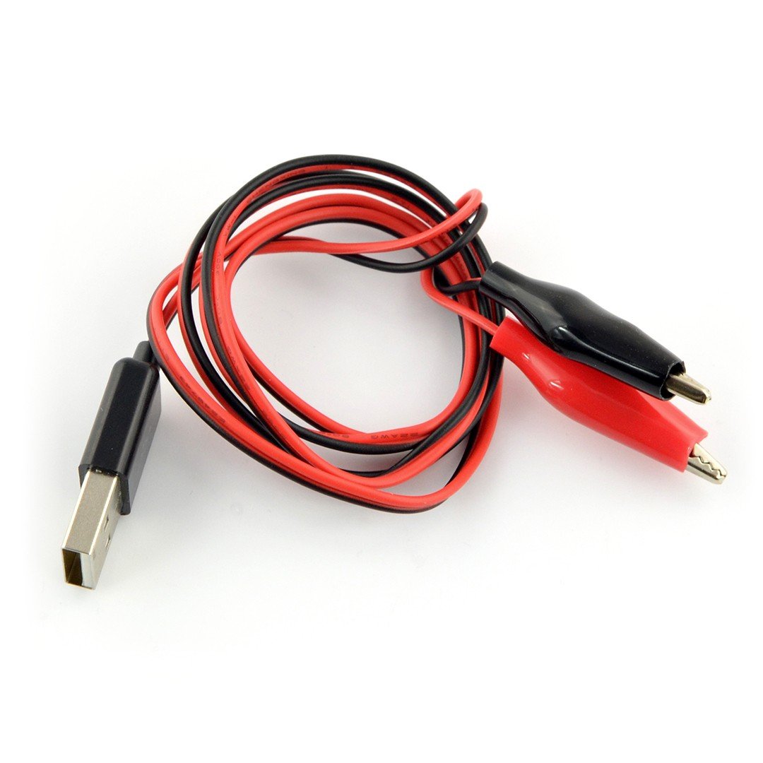 Kabel USB A s krokosvorkami