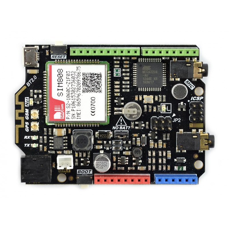 GSM / GPRS / GPS SIM808 se základní deskou Arduino Leonardo