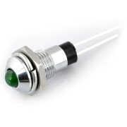 5mm kovový držák LED, konvexní