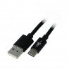 Kabel eXtreme USB 2.0 typu C silikonový černý - 1,5 m - zdjęcie 1