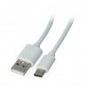 Kabel eXtreme USB 2.0 Type-C bílý - 1,5 m - zdjęcie 1